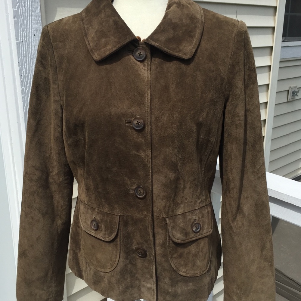 Alfani Suede Jacket.  size M - Picture 4 of 7